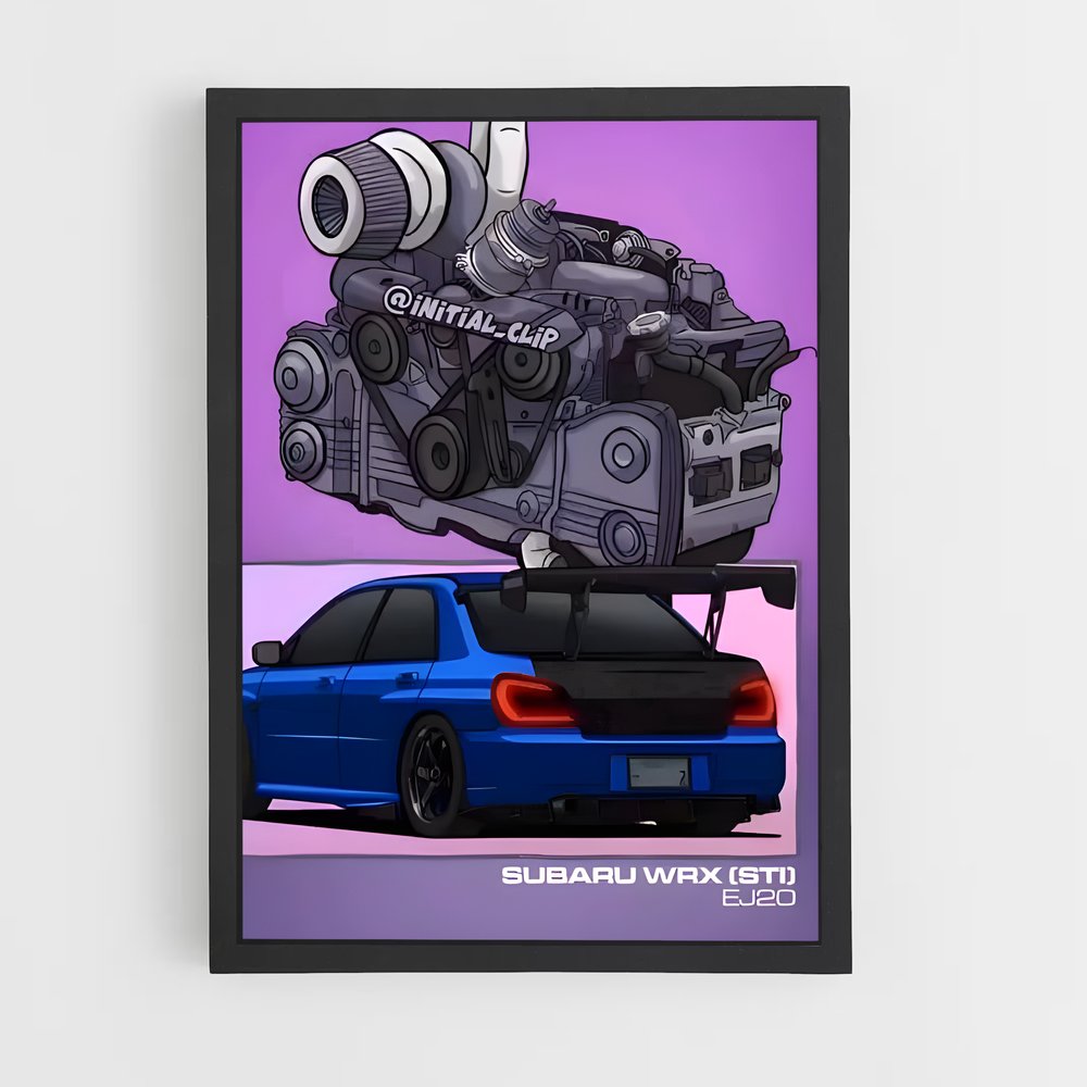 Poster sublime Wrx sti – affiche Subaru (vue 2)
